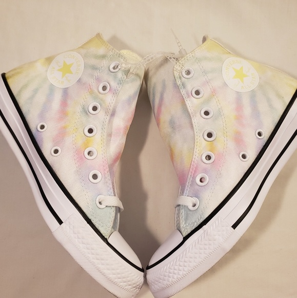 Women's Converse Chuck Taylor All Star Hi Tie Dye - Picture 1 of 6